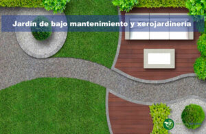 Jardín de bajo mantenimiento y xerojardinería con fixgrav