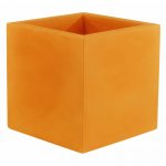 Macetero cubo bajo naranja