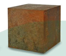 Cubo acero corten